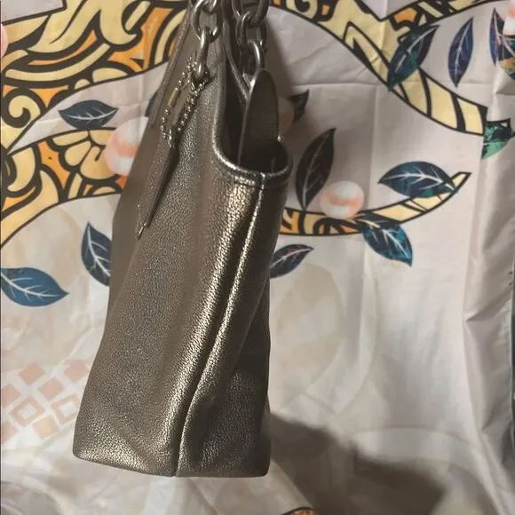 Coach Chicago Ellis Metallic Bronze Pebbled Leather Large Tote - Picture 6 of 15